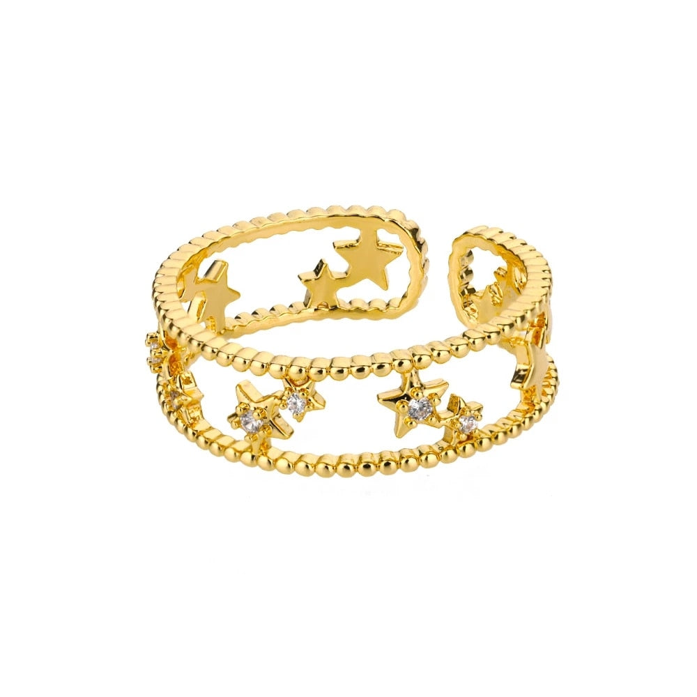 Twist Chain Snake Stainless Steel Open Ring