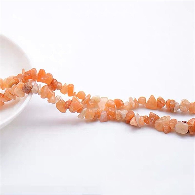 Colorful Natural Stones Choker Bohemia Gravel Beaded Grunge Necklace