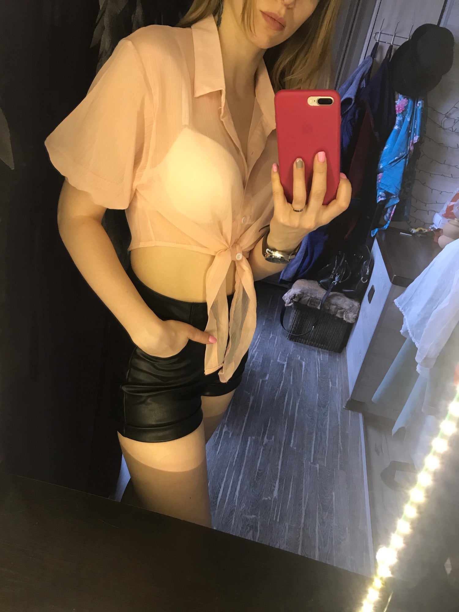 Summer Buttoned Up Shirt Loose Blouse Chiffon Shirt