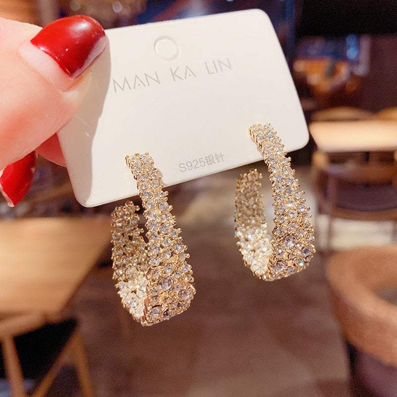 South Korea new flower tassel long earring