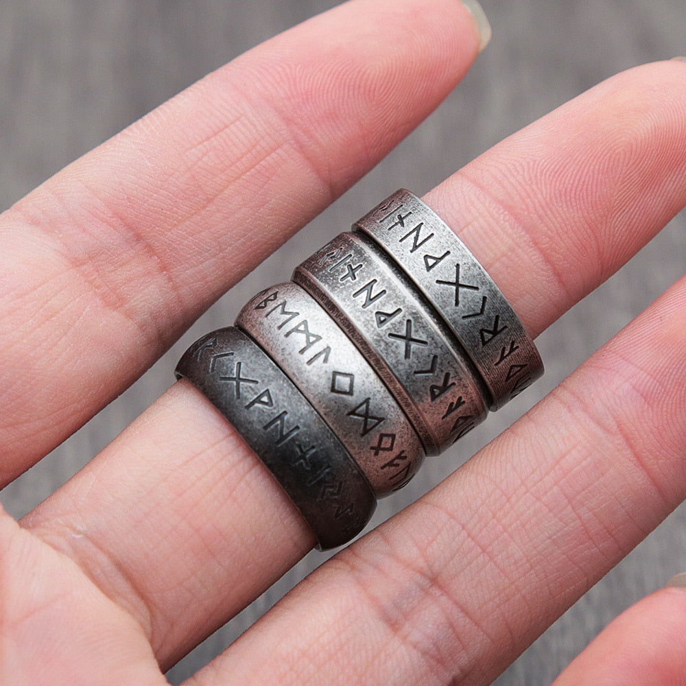 Stainless Steel Nordic Odin Viking Ring For Men Women