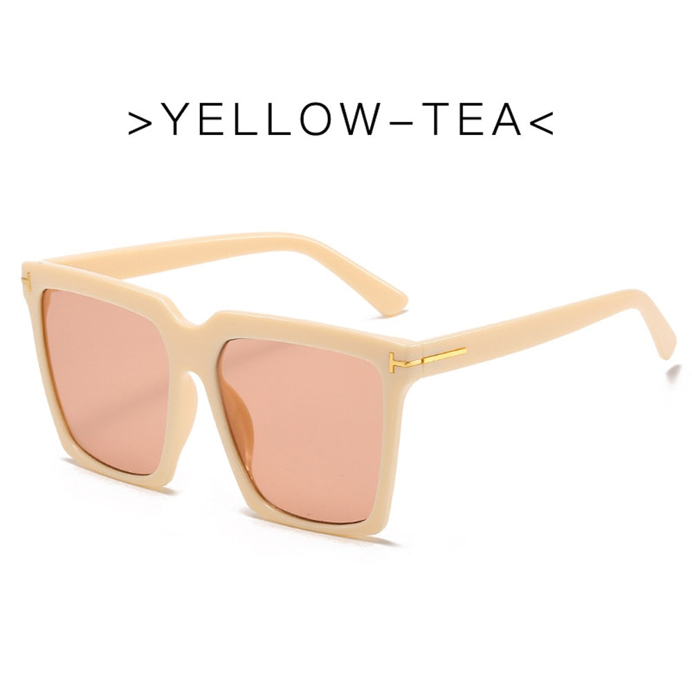 MUSELIFE Fashion Square Women's Cat Eye Sunglasses