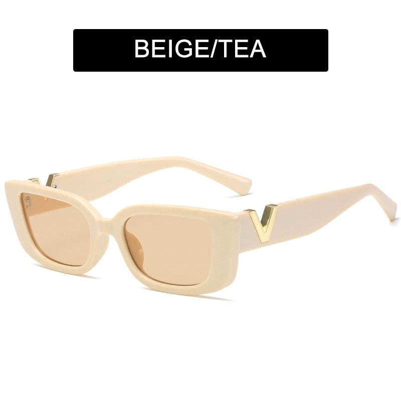 HOOBAN Luxury Fashion Cat Eye Classic Rectangle Sunglasses