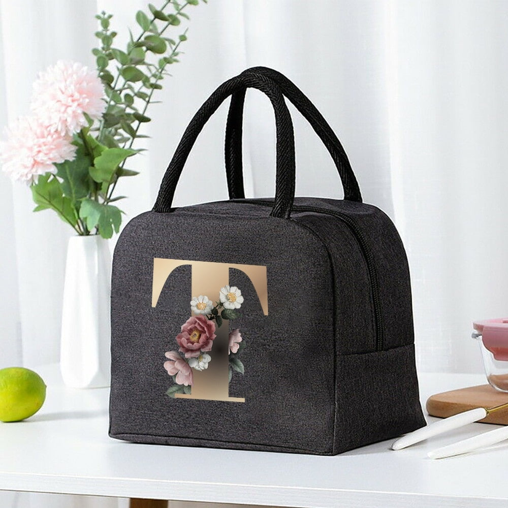 Lunch Bag Cooler Tote Portable Insulated Thermal Canvas Bag Unisex