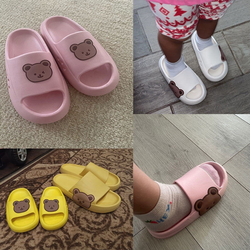 Beach Thick Flip Flops EVA Soft Slippers For Boys Girls