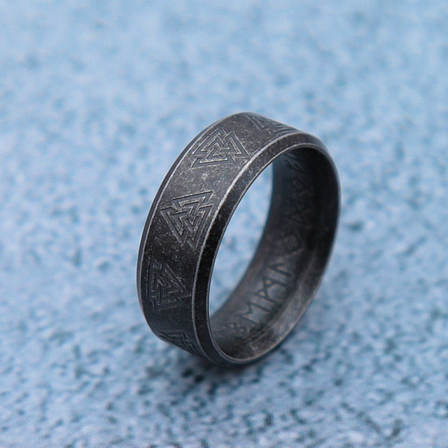 Stainless Steel Nordic Odin Viking Ring For Men Women