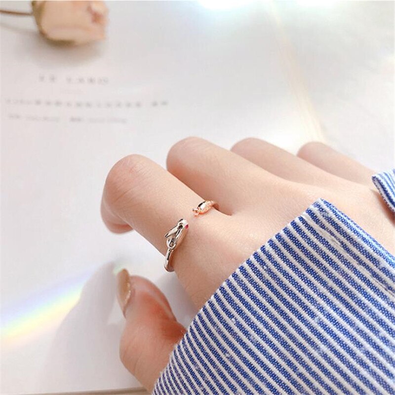 Cute Rabbit Simple Opening Ring