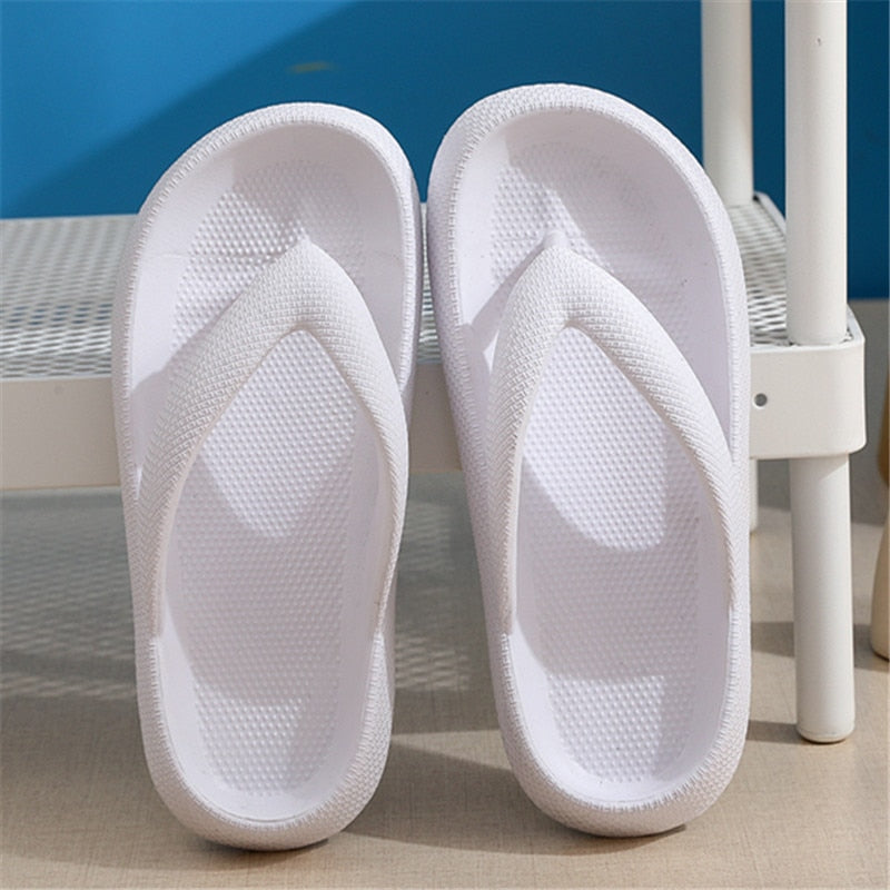 Rimocy Soft Sole EVA Thick Platform Clip Toe Flip Flops