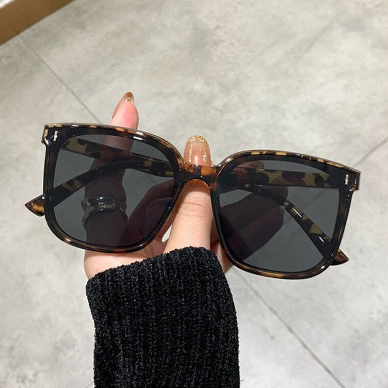 OIMG Vintage Square Sunglasses Women Oversized Sunglass