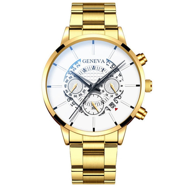 Stainless Steel Quartz Luxury Wrist Watch