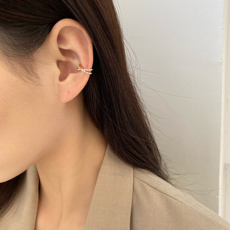 LATS Simple Non-Piercing Ear Cuff Earrings