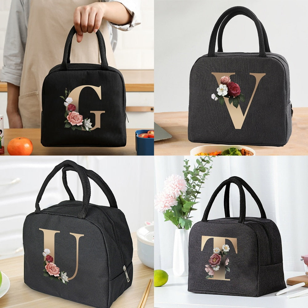 Lunch Bag Cooler Tote Portable Insulated Thermal Canvas Bag Unisex
