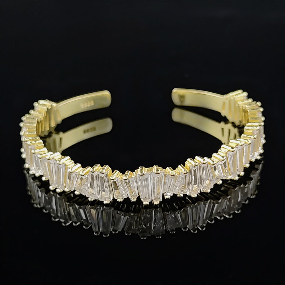 Luxury Punk Snake Butterfly Gold Silver Color Adjustable Open Bracelet