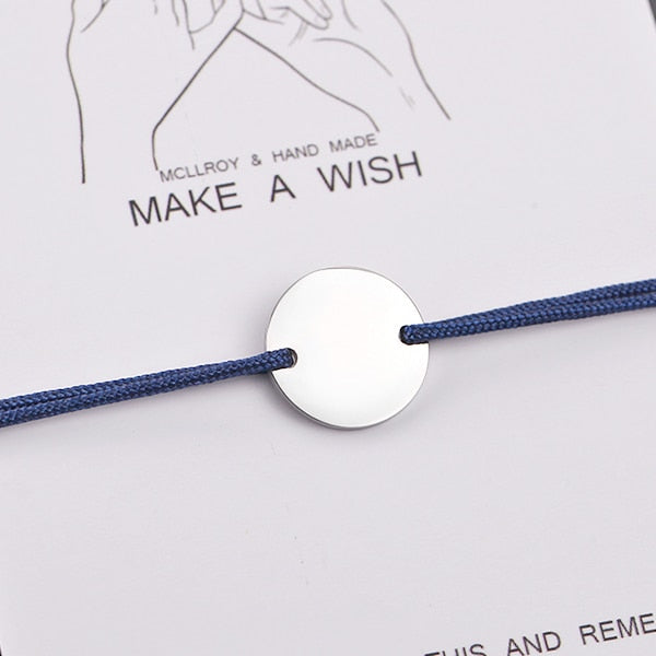 Personalized Stainless Steel rope bracelet