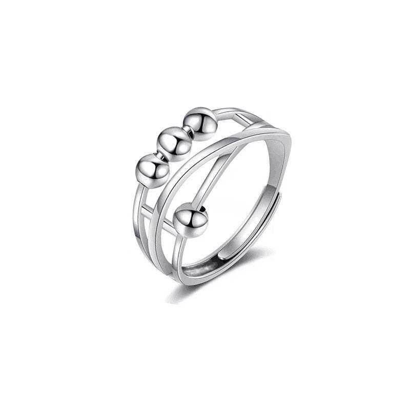 Anxiety Ring Adjustable Opening Women Men Fidget Ring