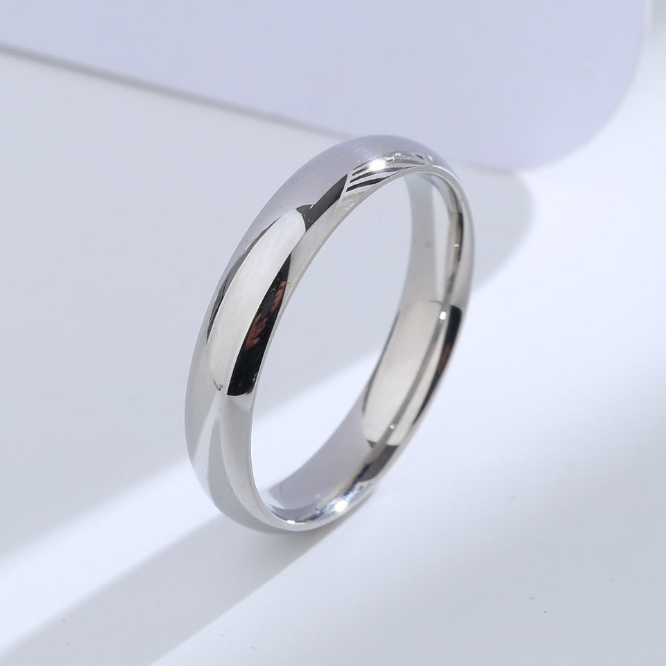 925 Sterling Silver Light Polishing Simple Circle Ring