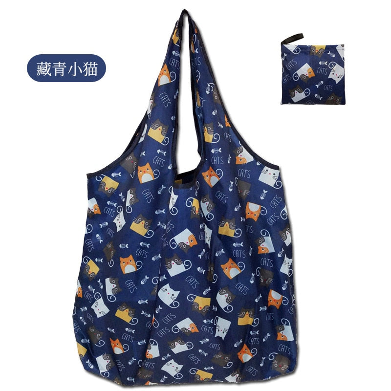 Fashion Printing Foldable Eco-Friendly Large-capacity Shopping Bag