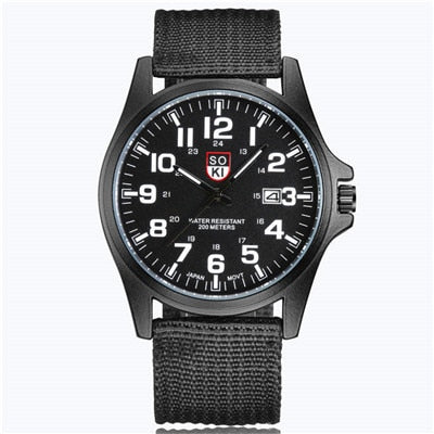 SOKI Sports Masculino Quartz Military Watch