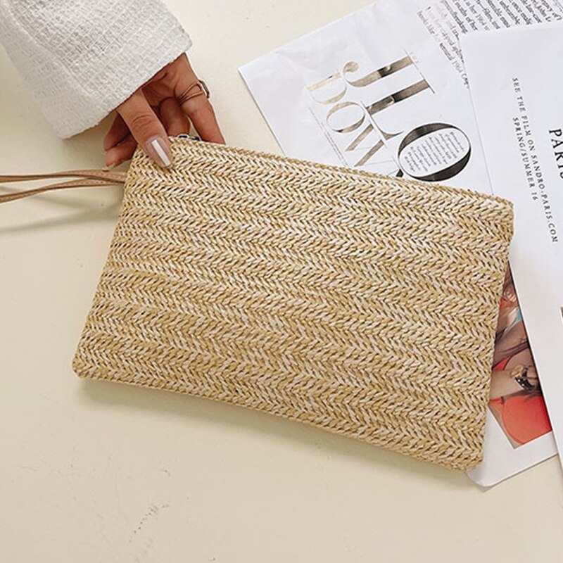 Elegant Ladies Straw Woven Handbag Women