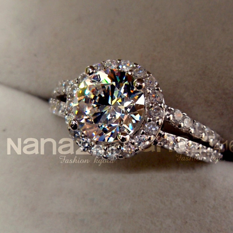 Original Certified Tibetan Silver Cubic Zirconia Ring
