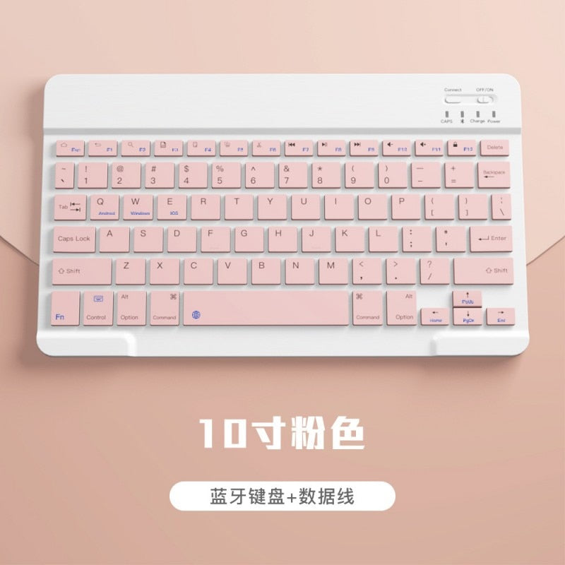 For iPad Keyboard and Mouse Combo, Wireless Bluetooth Keyboard Teclado for iPad Xiaomi Samsung Huawei Tablet Android IOS Windo