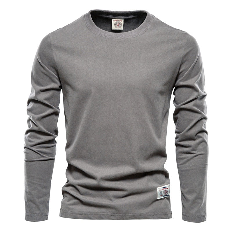 100% Cotton Long Sleeve T shirt For Men