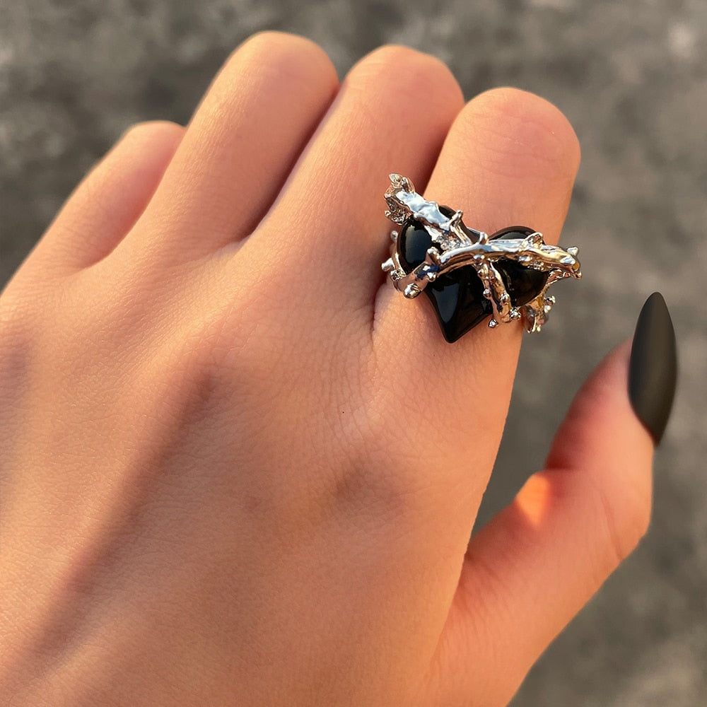 Vintage Geometric Retro Multi Knuckle Joint Finger Ring