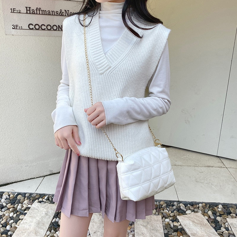 assel Trend Lingge Embroidery Camera Female Shoulder Bag