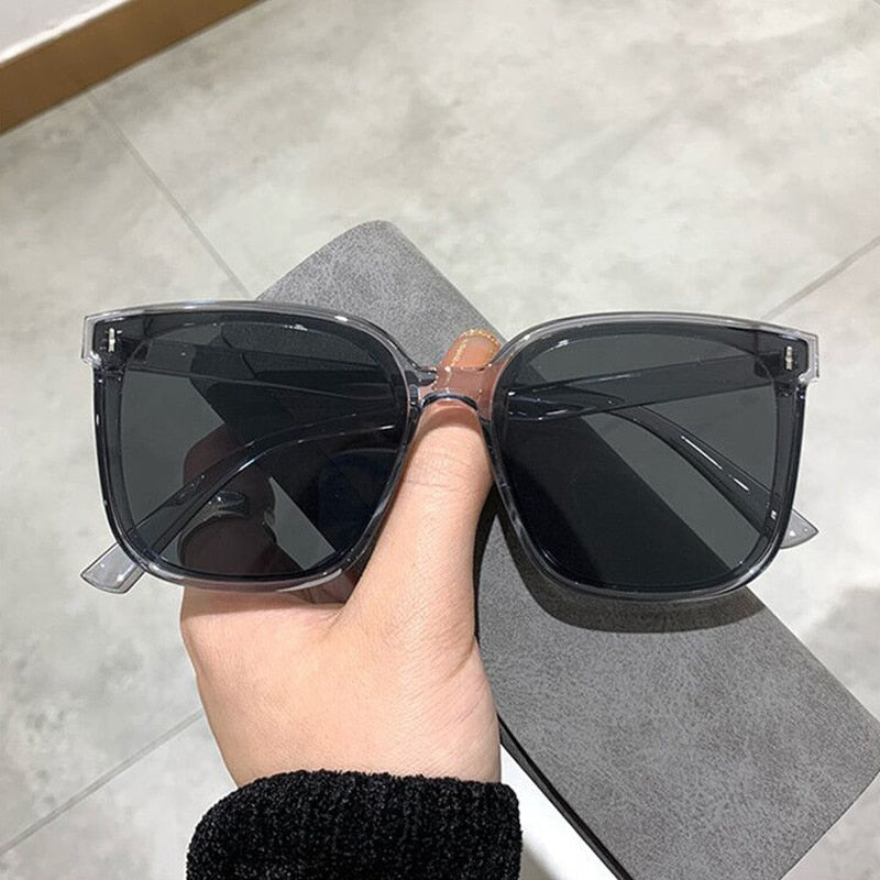 OIMG Vintage Square Sunglasses Women Oversized Sunglass