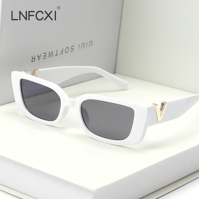 LNFCXI Luxury Retro Small Frame Cat Eye Sunglasses