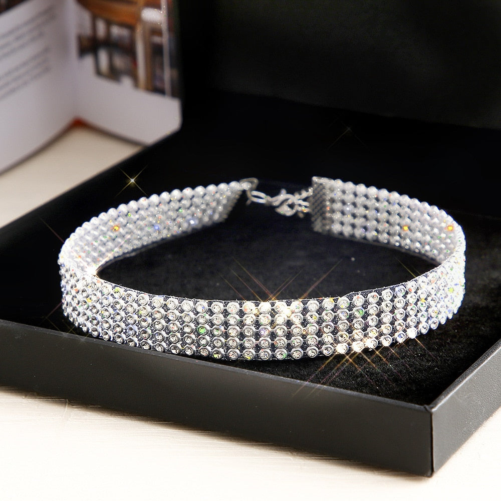 Crystal Rhinestone Choker Necklace