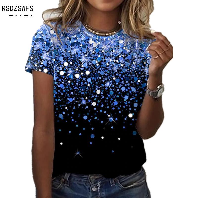 NEW Casual Wear Women's Round Loose Shirt Sleeve T-shirt