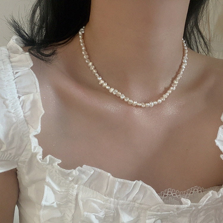 Minar Multiple French Pearl Necklace