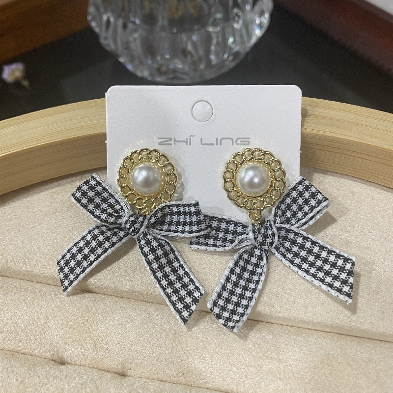 Cute Flocking Rabbit Ear Studs