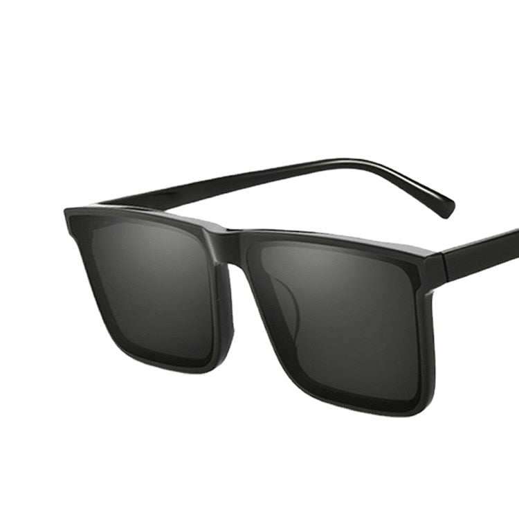 Anti-UV Sunglasses Concave Shape Long Frame Sunglasses