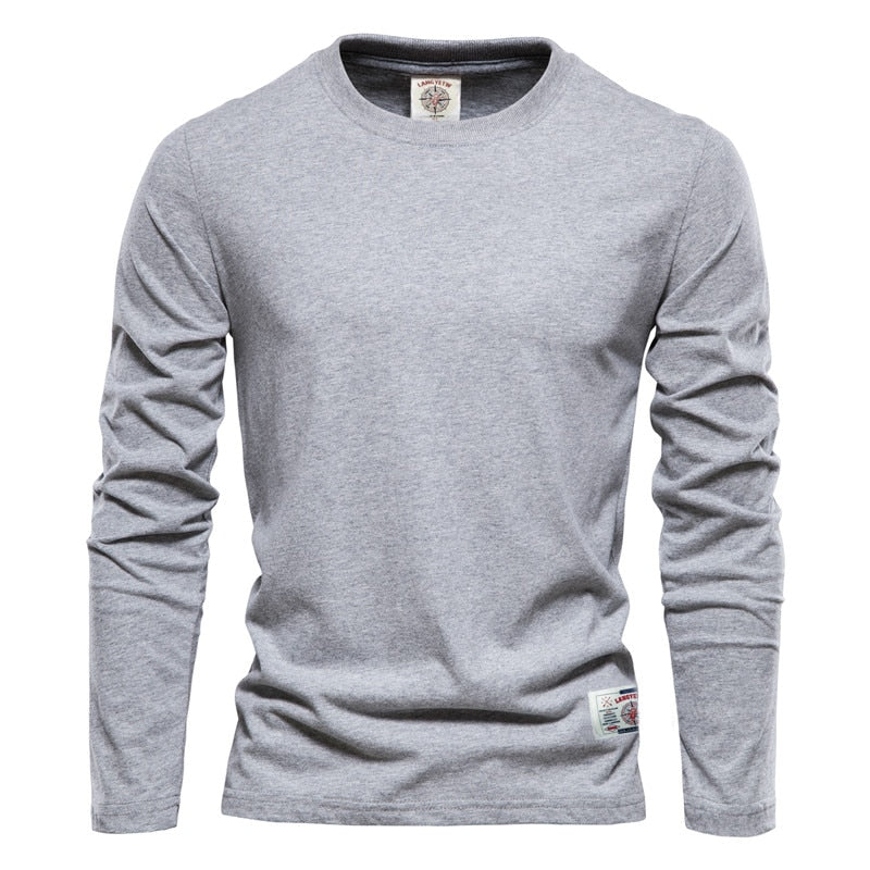 100% Cotton Long Sleeve T shirt For Men