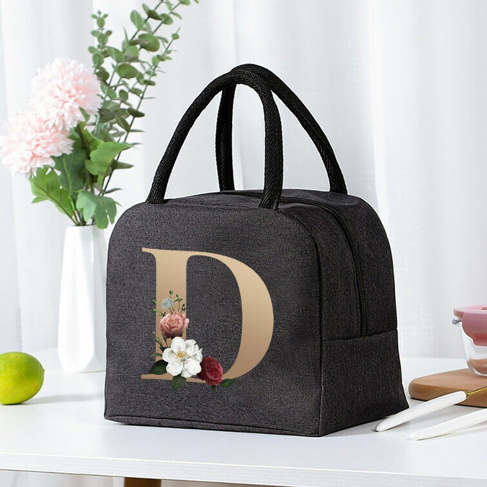 Lunch Bag Cooler Tote Portable Insulated Thermal Canvas Bag Unisex