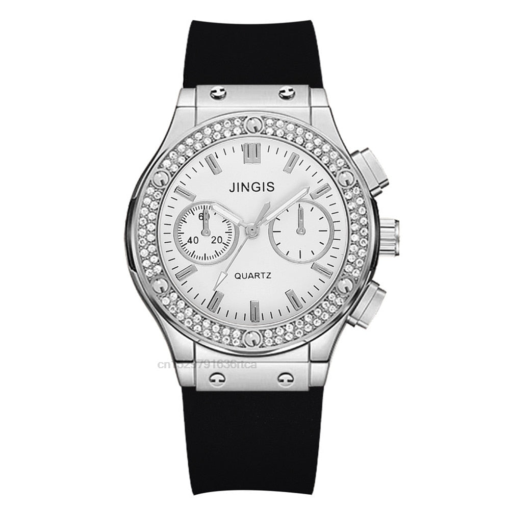 Luxurious Brand Casual Diamond Female Quartz Wristwatch