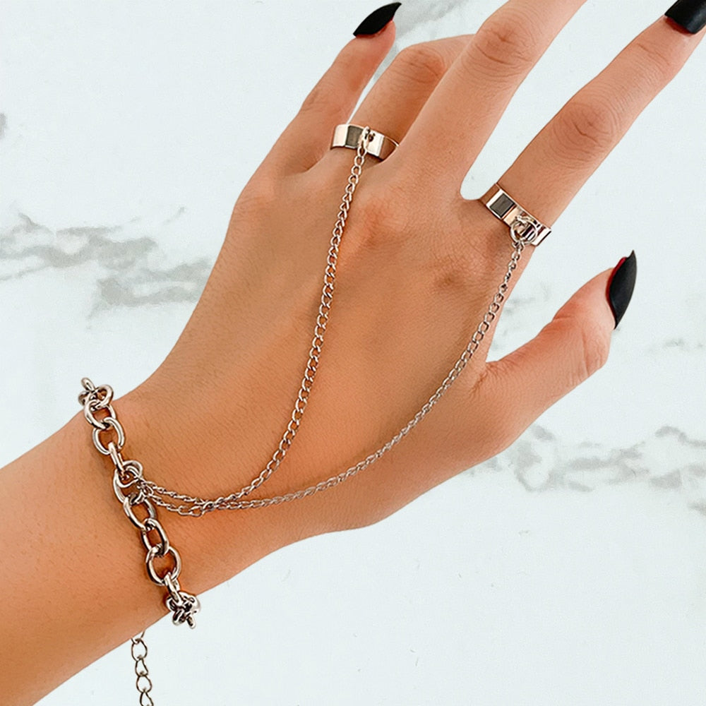 Vintage Geometric Retro Multi Knuckle Joint Finger Ring