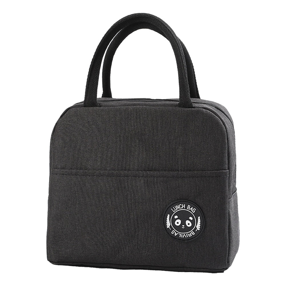 Lunch Bag Cooler Tote Portable Insulated Thermal Canvas Bag Unisex