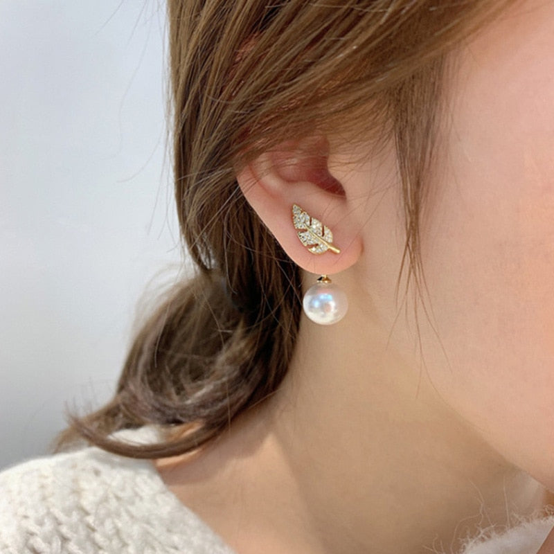 LATS Irregular U-shaped Gold Color Earrings
