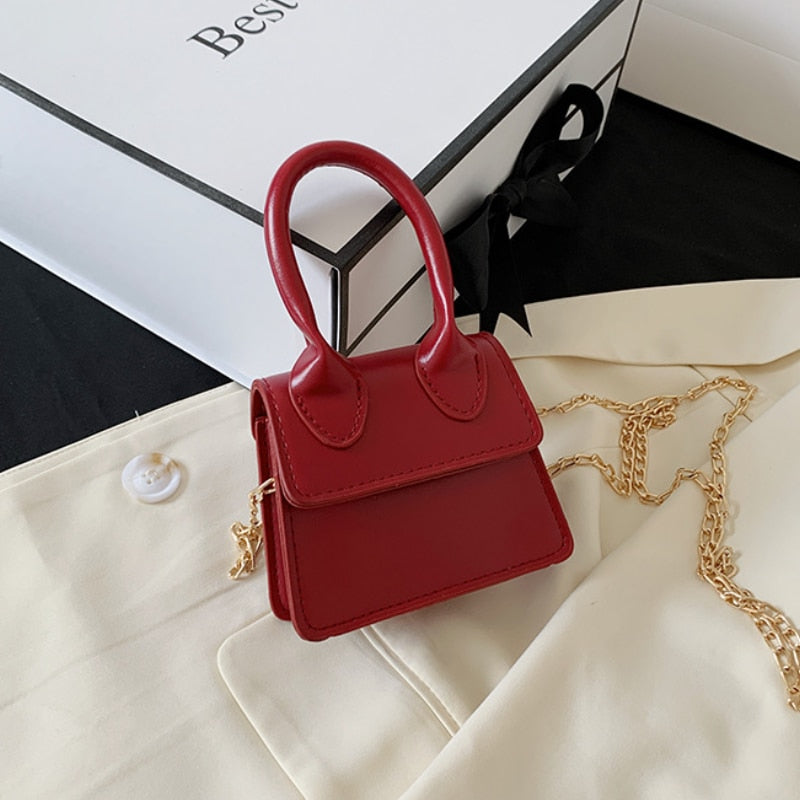 Mini Crocodile Pattern Flip Messenger Crossbody Bag