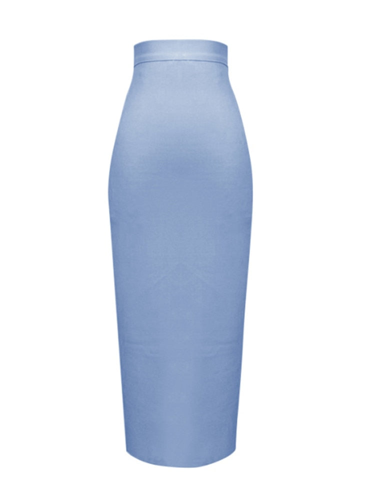 13 Colors Bandage Elastic Elegant Pencil Skirt