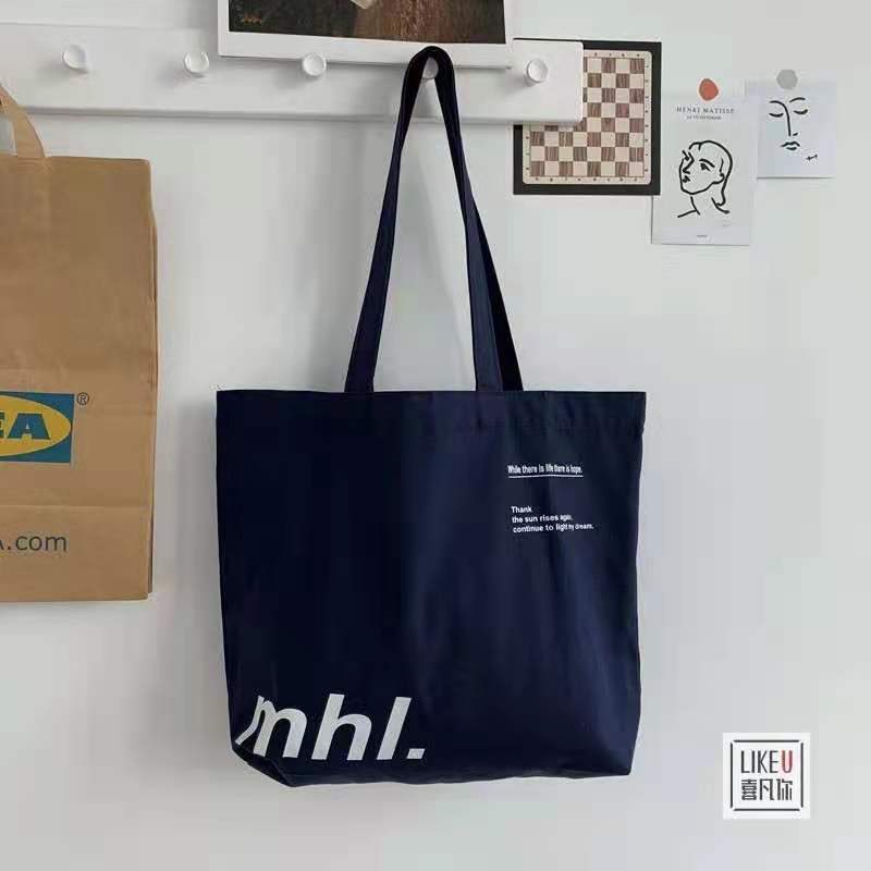 Large Capacity Cotton Reusable Canvas Tote Bag