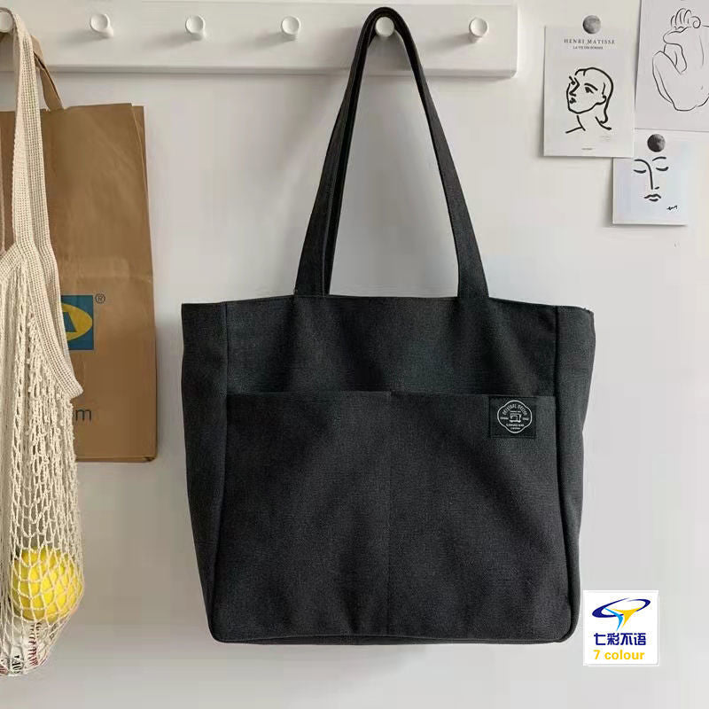 Large Capacity Cotton Reusable Canvas Tote Bag