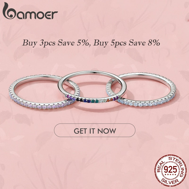 925 Sterling Silver CZ Simulated Diamond Stackable Ring