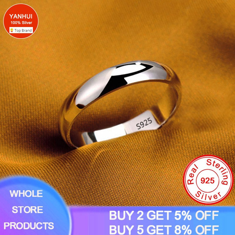 4mm Thin White Gold Color Tibetan Silver Ring
