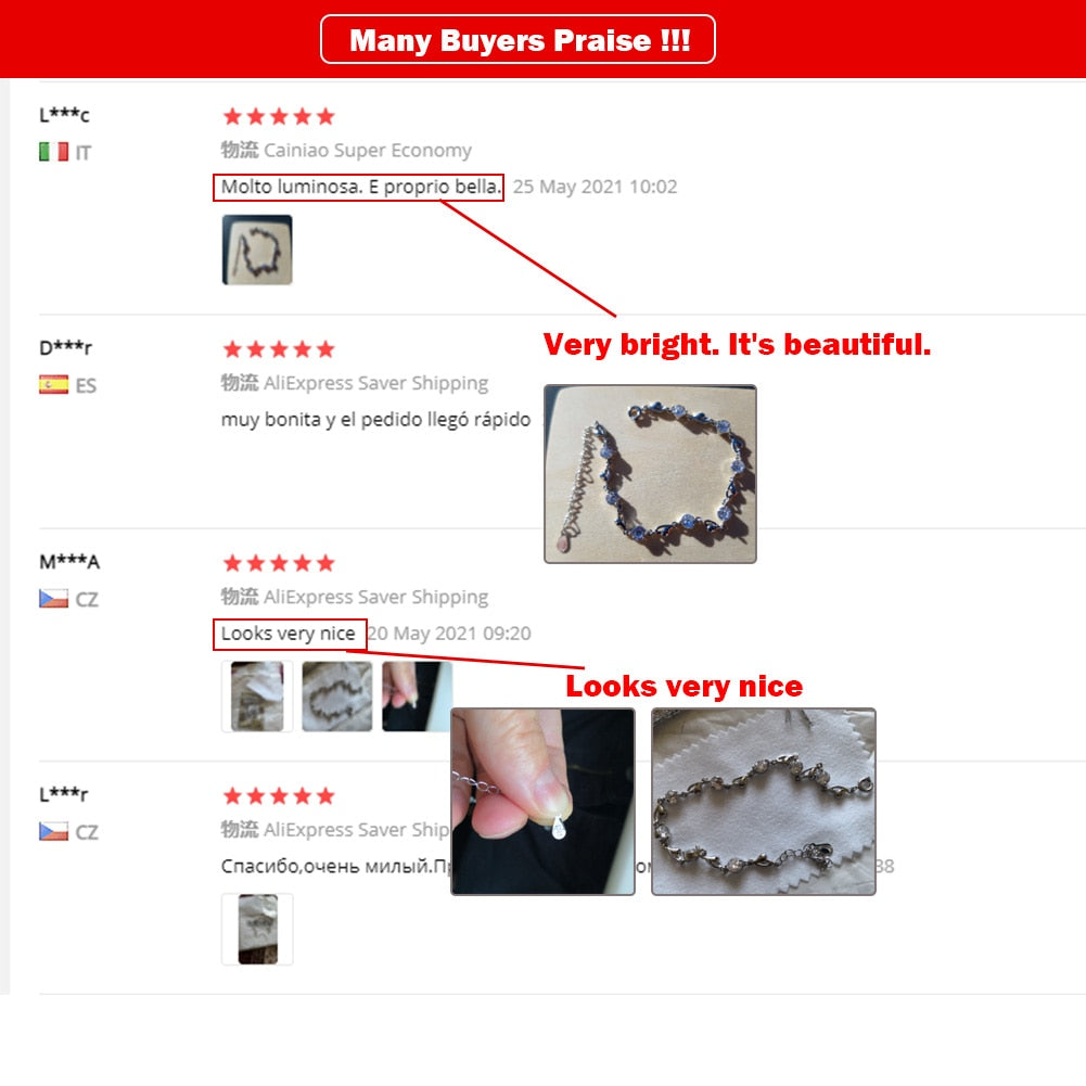 925 Stamp Zircon Bracelet