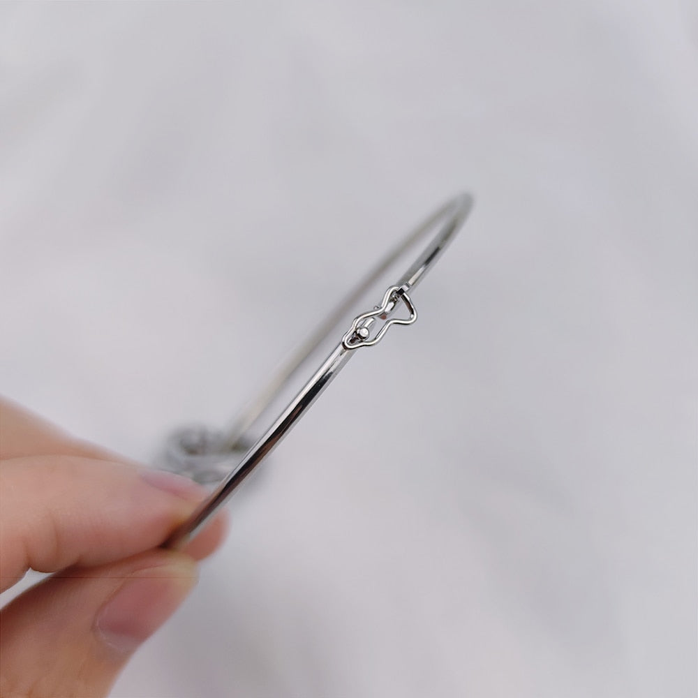 Custom Engraving Name Heart Charms Bracelets