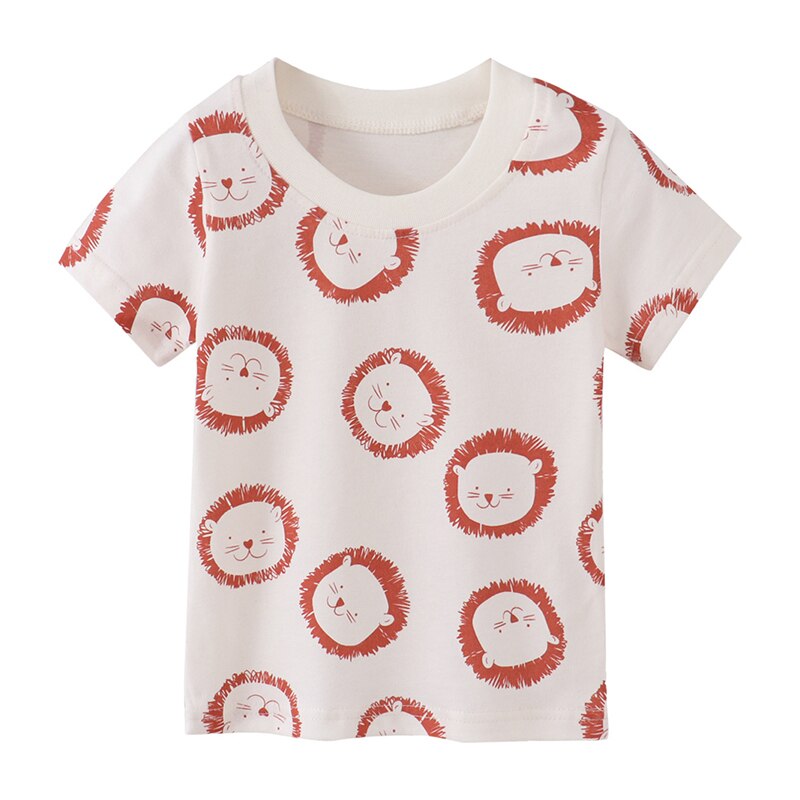 Summer Comfortable Lovely Toddler Girls Short Sleeve Cartoon Cotton T-Shirt